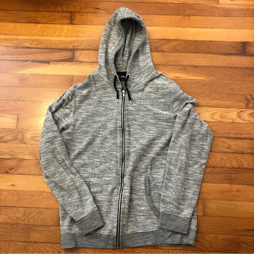 Clockhouse Zip Up Jacket Gray Med